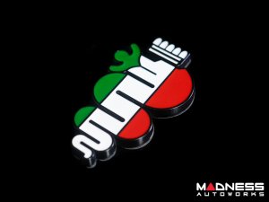 Alfa Romeo Emblem - Biscione - 3D - Set of 2 - Medium - Self Adhesive Backing 